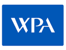 A blue rectangular logo featuring the stylized white letters "WPA" in a bold, modern font, evokes a sense of reliability and care often associated with trauma treatment. The letters are evenly spaced and centered within the blue background.