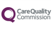 Logo of the Care Quality Commission. On the left, there's a stylized purple "Q" with a white center resembling a speech bubble. To the right, the text "Care Quality Commission" is written in gray. The logo represents the UK's healthcare regulatory body, overseeing mental health treatment like that offered by Khiron Clinics.